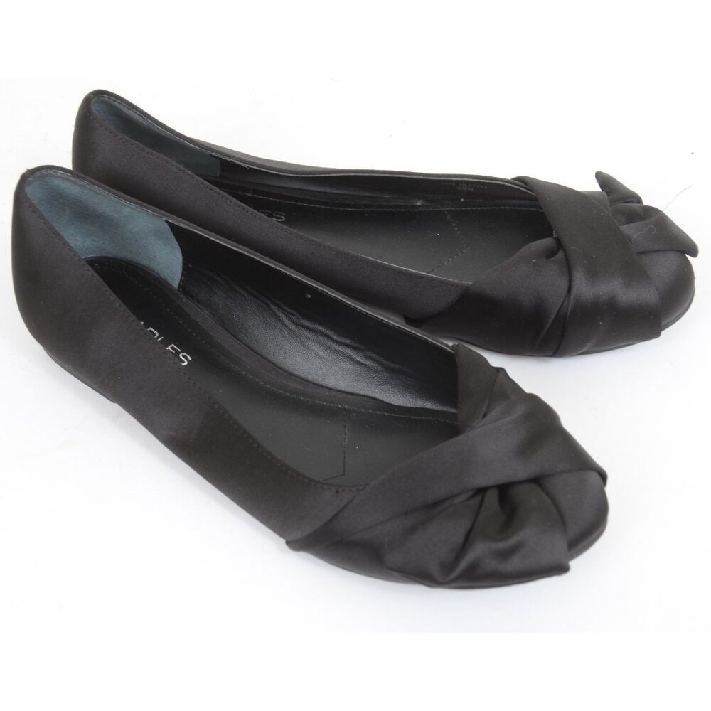 Charles by Charles David Darcy Ballet Flat Black Satin Size 9.5